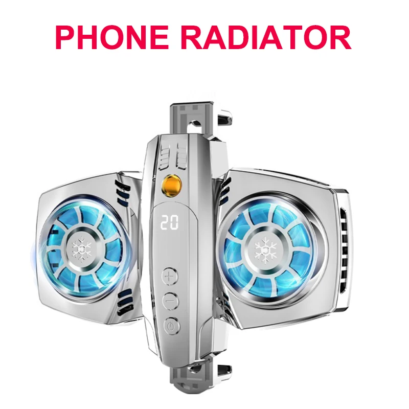

2021 New Mobile Phone USB Game Cooler System Cooling Fan Gamepad Holder Stand Radiator For Iphone Xiaomi Huawei Samsung Phone