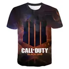 Топы с рисунками из Звездных Войн для мужчин 3D печатная игра Call of Duty современной войны повседневные женские топы с коротким рукавом Футболка свободного кроя