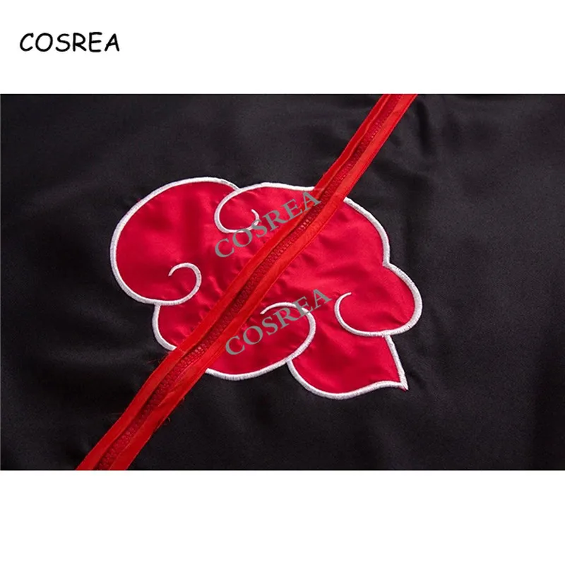 Anime Naruto Cosplay Costume Naruto Akatsuki Uchiha Itachi Cloak Halloween Carnival Jumsuit With Headband For Women and Men