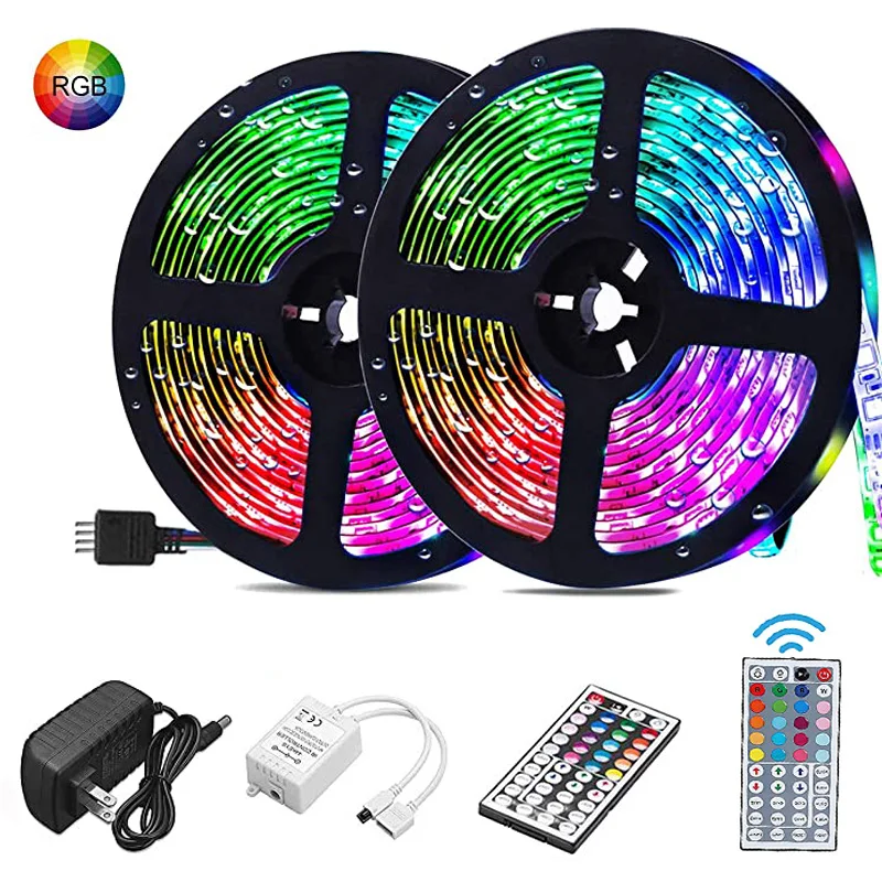 

Светодиодная лента s 20M RGB 5050 SMD гибкая лента Водонепроницаемая RGB Светодиодная лента 5M 10M Диодная лента DC 12V управление