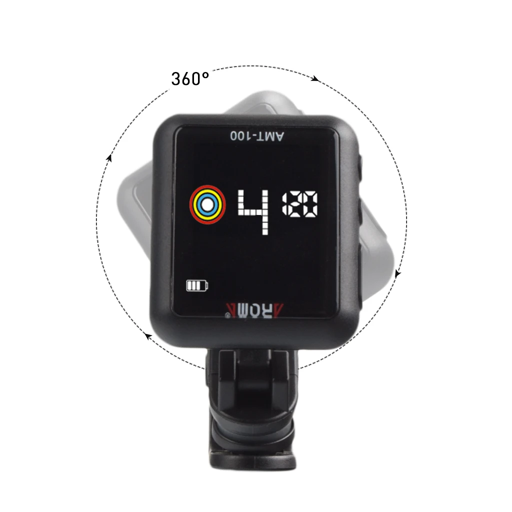 Арома AMT-100 клип-на электрогитарный тюнер метроном USB кабель для гитары бас