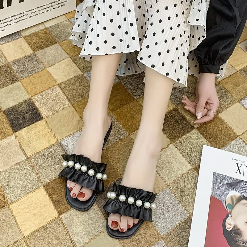 

Flat Shoes Female Rubber Flip Flops Ladies' Slippers Low Butterfly-Knot Slipers Women Luxury Slides Hawaiian Soft 2021 Designer