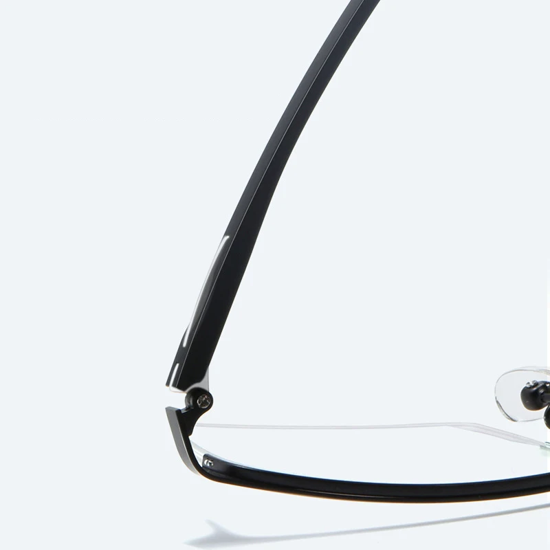 

Men's High-end Business Style Titanium Eyeglasses Half Frame Rectangular Optical Myopia Eye Glasses with Prescription Lenses
