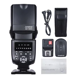 Flash with Trigger Andoer AD-560 II универсальная вспышка Speedlite Speedlight w/беспроводной триггер вспышки для Canon Nikon Olympus Pentax DSLR камеры вспышки - Цвет: Flash with Trigger