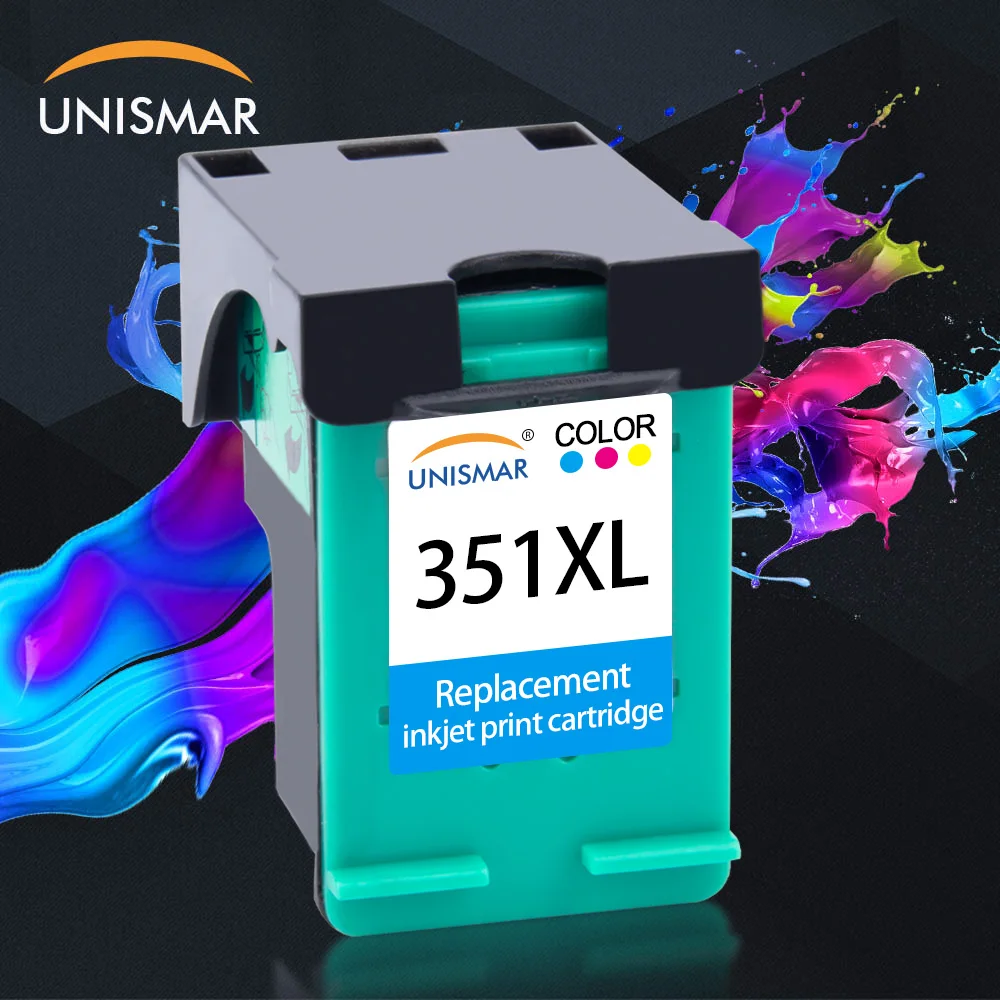 Unismar 351XL трехцветный картридж заменяет для HP 351 чернильный D4200 C4480 C4580 C4380 C4400 C5280 C5200