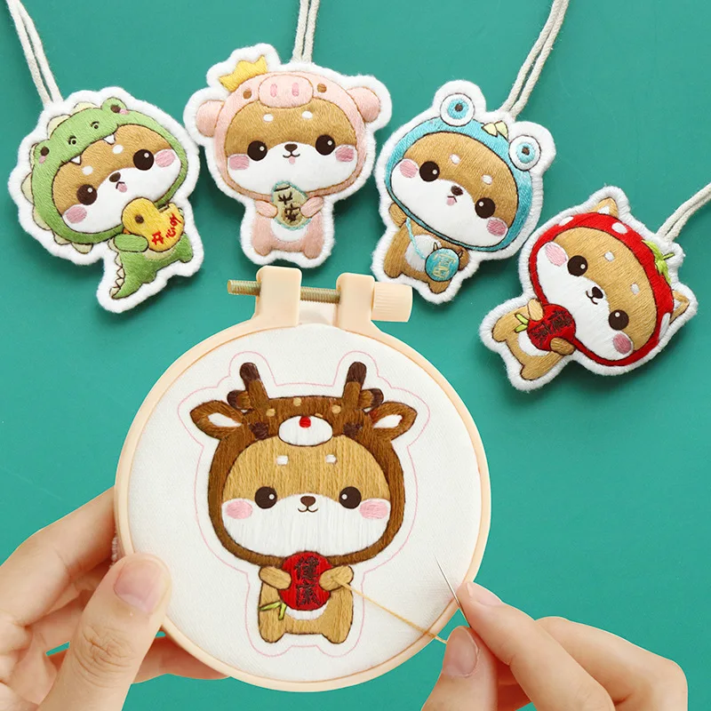 Милая мультяшная собака сделай сам набор брелоков амулет саше кулон рукоделие