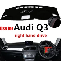 taijs factory sport dust resistant anti uv leather car dashboard cover for audi q3 right hand drive