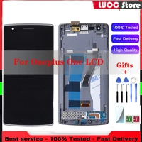 5 5 new super original lcd display for oneplus one a0001 touch screen digitizer replacement for oneplus 1 lcd with frame