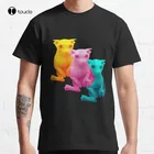 Цветная Классическая футболка Bingus, хлопковая футболка