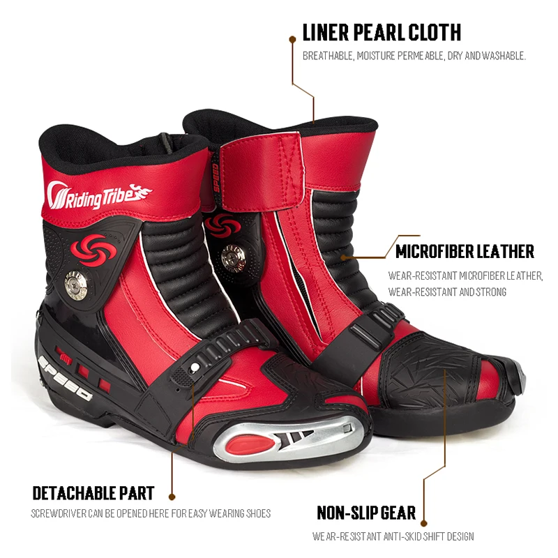 Ботинки в байкерском стиле Мужская Повседневная модная обувь Дышащие