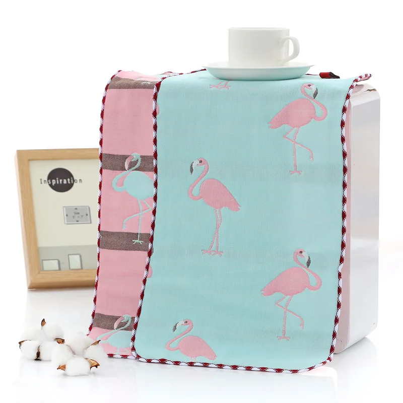 

25*50 Six-layer Cotton Small Towel Baby Wash Towel 6 Layer Gauze Children Towel Cotton Children Wash Face Towel