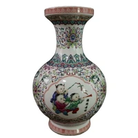china old porcelain monochrome glazed sky blue glazed gourd bottle pattern vase