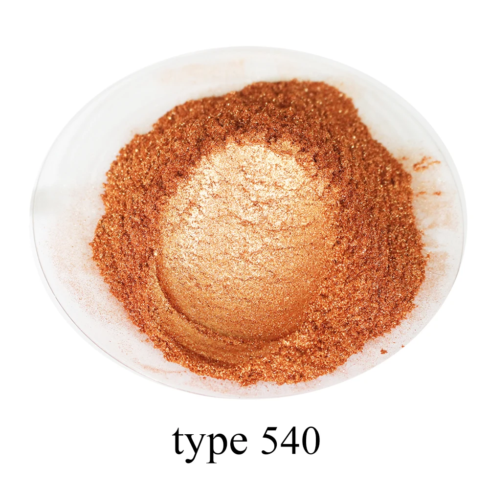 Pearl Powder Coating Natural Mineral Mica Dust Type 540 Pearlized Pigment DIY Dye Colorant 50g for Soap Eye Shadow Cars Crafts