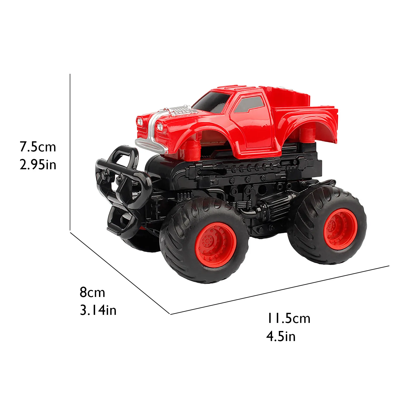 

4pcs Inertia-stunt Bounce Deformation Car Off Road Model Car Vehicle Kids Toy Children's Favorite Gift Birthday Present Jouet