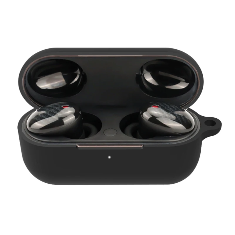 

Silicone Shell Protective Cover Shell Anti-fall Earphone Case for-1MORE EHD9001TA Wireless Bluetooth Earbuds