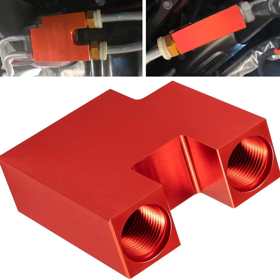 

Transmission Cooler Bypass Block For 2013-2017 6.7L Cummins 68RFE AS69RC & Dodge