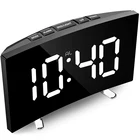 Цифровой будильник, 7-дюймовые цифровые часы со светодиодный Ной подсветкой и функцией повтора