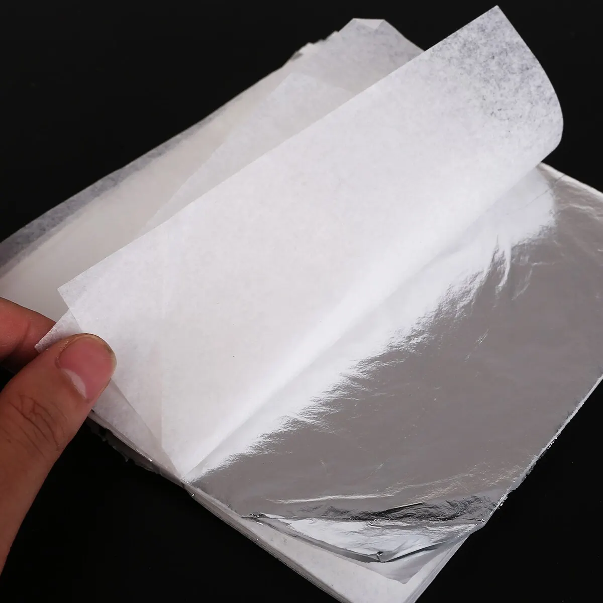 

300 sheets Gold Foil Paper Leaf Sheet Gold Silver Copper Foil 14*14cm Leaf Gilding Art Craft Imitation