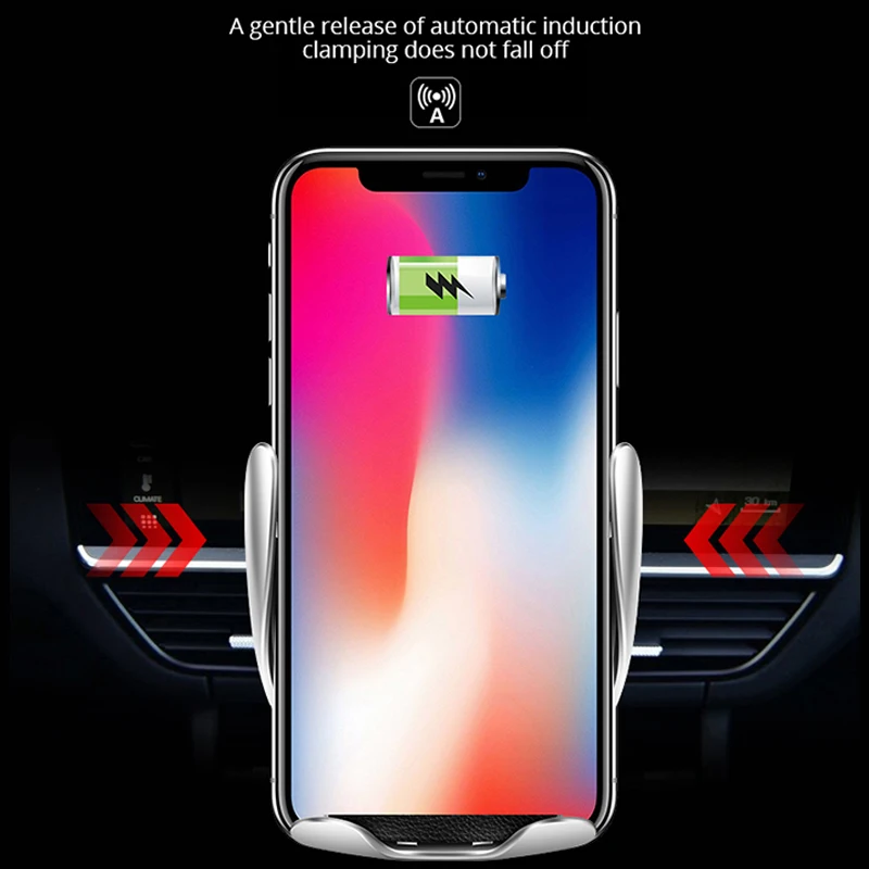 Автомобильное беспроводное зарядное устройство Qi подставка-держатель для Samsung S10