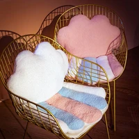 ins soft rainbow pillow cute clouds seat cushion stuffed plush sofa indoor floor chair home decor winter autumn children gift