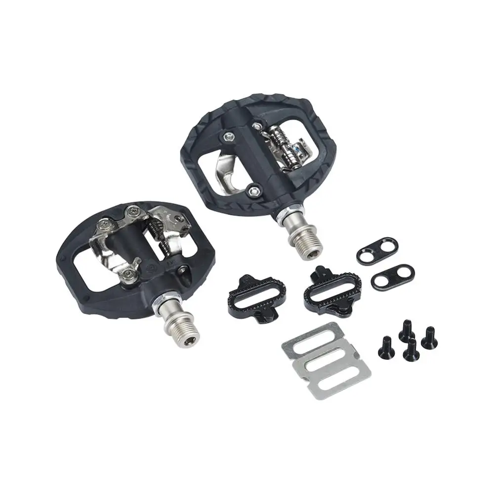 

Bicycle Pedal MTB Bike Self-Locking Pedal Clipless Pedal Dual Platform Adapters With Cleat Fit For SHIMAN LOOKING KEOR