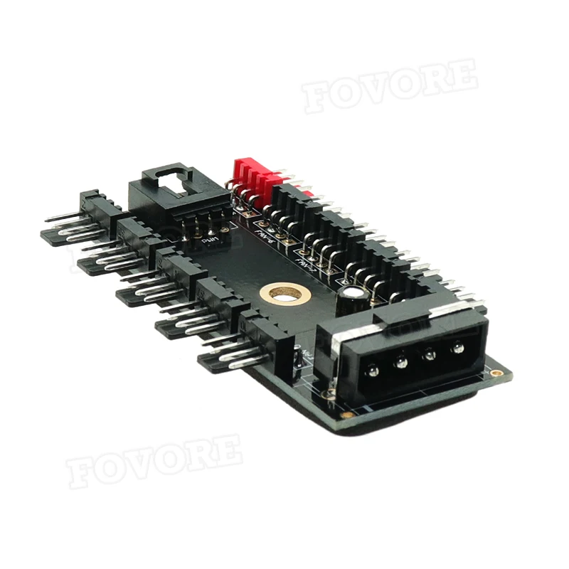 Новейший черный ПК от 1 до 10 4Pin Molex охлаждающий вентилятор концентратор сплиттер