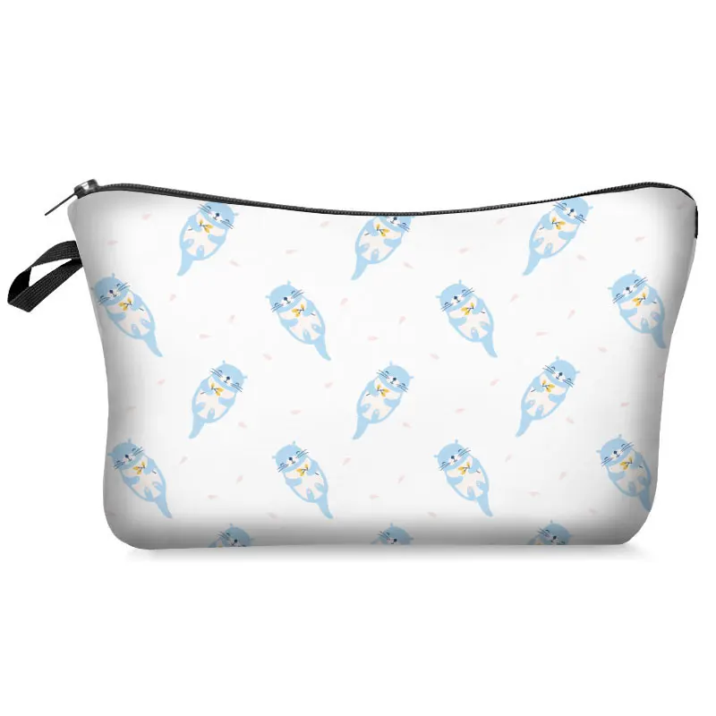 

Otter Printing Make Up Cases Cute Cartoon Printer Pouch Makeup Bag Women Girls Organizer Bag Cosmetic Bag Travel Toiletry Tool
