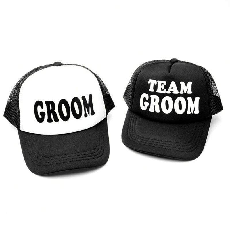 Жениха Drinking Team принт Кепка тракер в Для мужчин хип хоп Snapback бейсбольная сетчатая