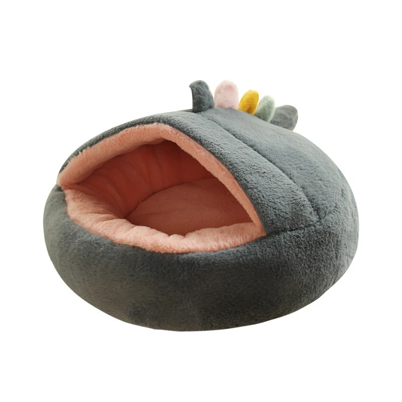 

Кровать для домашних животных, кошка, подушка для дома, 2 в 1, зимняя плюшевая теплая мягкая корзина, кошка, сумка для сна, кошка, гнездо, Конура...