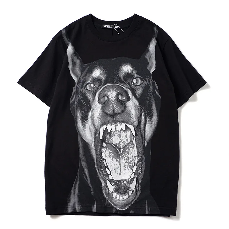 

New luxury Men Women Novelty High Doberman Pinscher Dog T Shirts T-Shirt Hip Hop Skateboard Parkour Street Cotton Tee Top