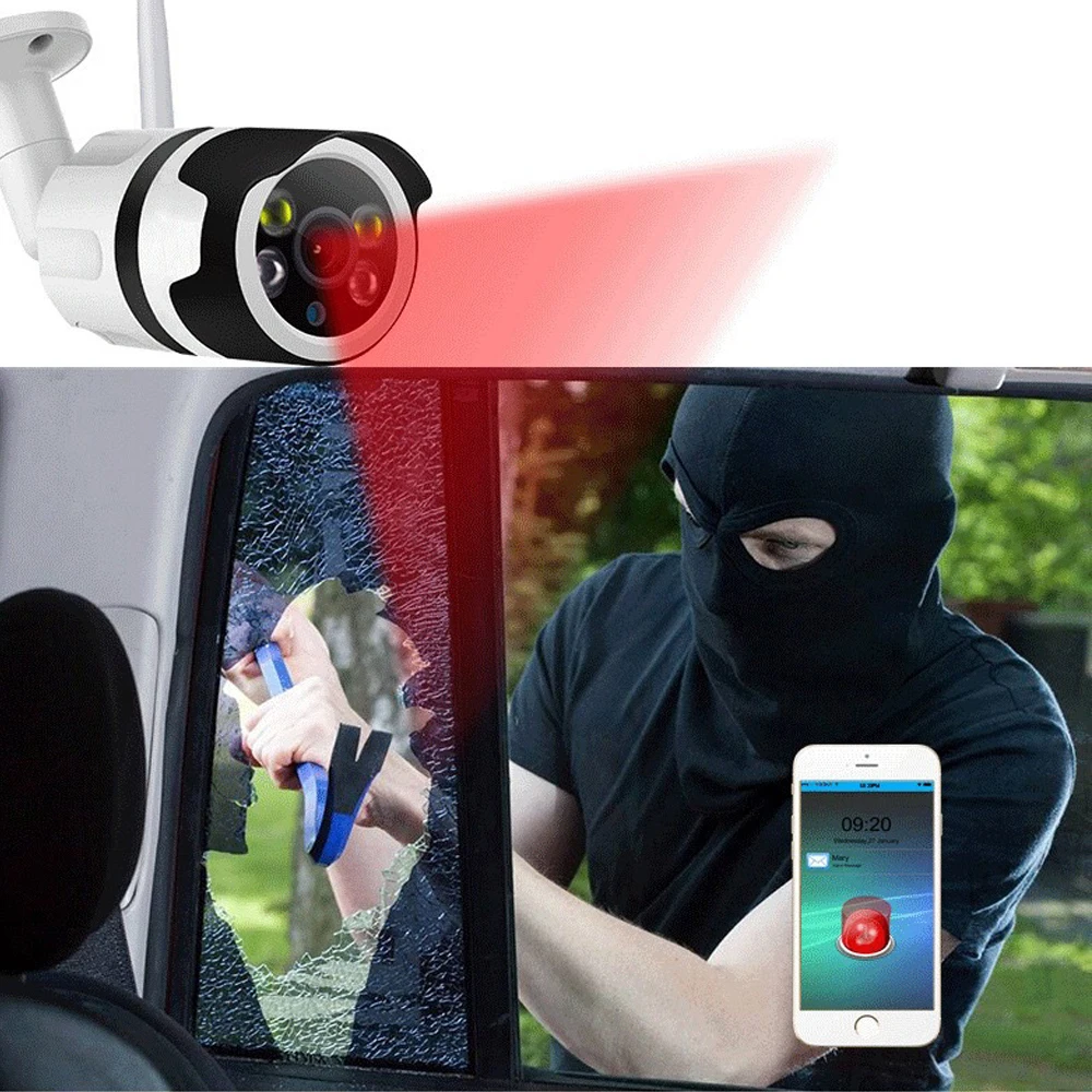 Наружная беспроводная Wi-Fi IP-камера YUNSYE 1080P камера безопасности металлический