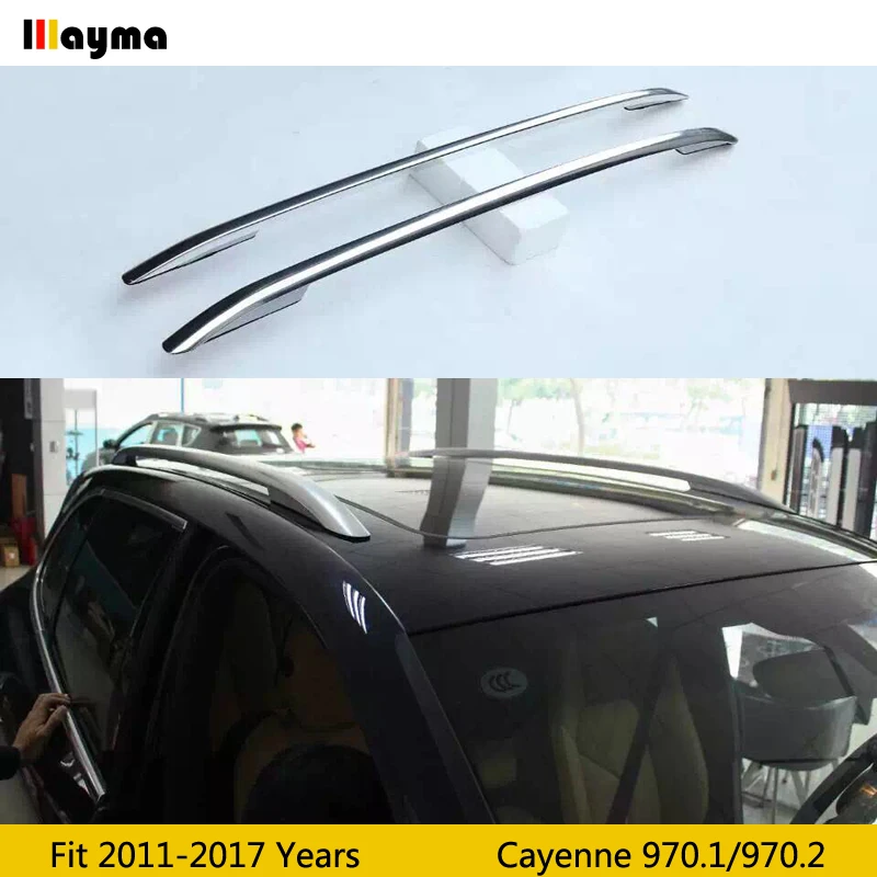 Для Porsche Cayenne 958,1 958,2 2011 багажник на крышу, рейлинги, барные стойки для багажа, верхние стойки, рельсовые коробки, алюминиевый сплав, 3 м, паста