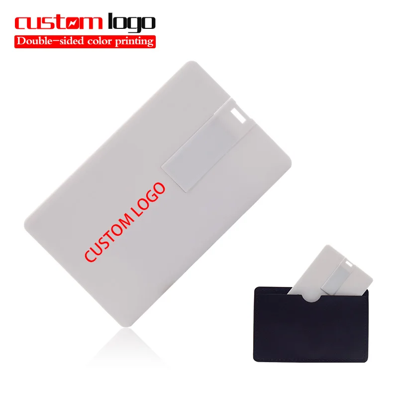 

Waterproof Slim Credit Card USB 2.0 Flash Drive 64GB Pendrive 4GB 8GB 16GB 32GB Bank Card Model Memory Stick U Disk Pen Drive