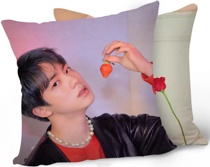 KPOP Подушка Bangtan подушка для мальчиков постельные принадлежности карта душа K-pop Home Bangtan Boys квадратная подушка с одной стороны