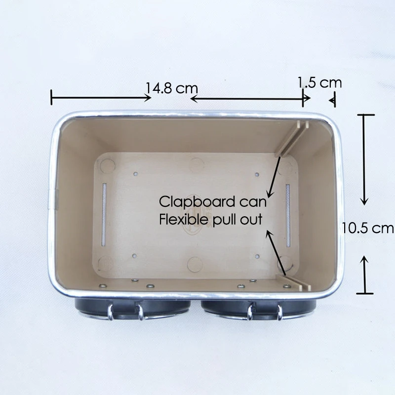 

Auto Parts ABS Material Storage Box Armrest Storage Box Handrail Central Armrest Storage Box Water Cup Holder