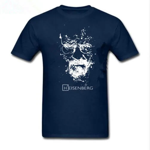 Высокое качество хлопок heisenberg забавная Мужская футболка повседневная мужская с