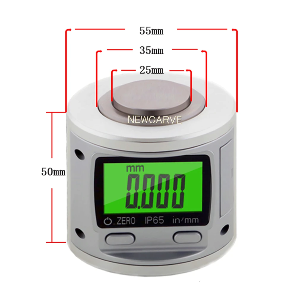 Осевой инструмент с ЧПУ цифровой ЖК-дисплей H50 мм для установки инструмента NEWCARVE |