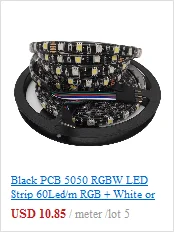 RGBW Светодиодная лента, 4 цвета в 1 светодиодный чип, SMD 5050 12 В/24 В гибкий свет RGB+ белый/теплый белый, 60 Светодиодный s/m, 5 м/лот