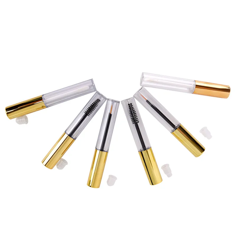 Пластик 1x туба с расческой для ресниц + карандаш подводки глаз блеск губ пустые