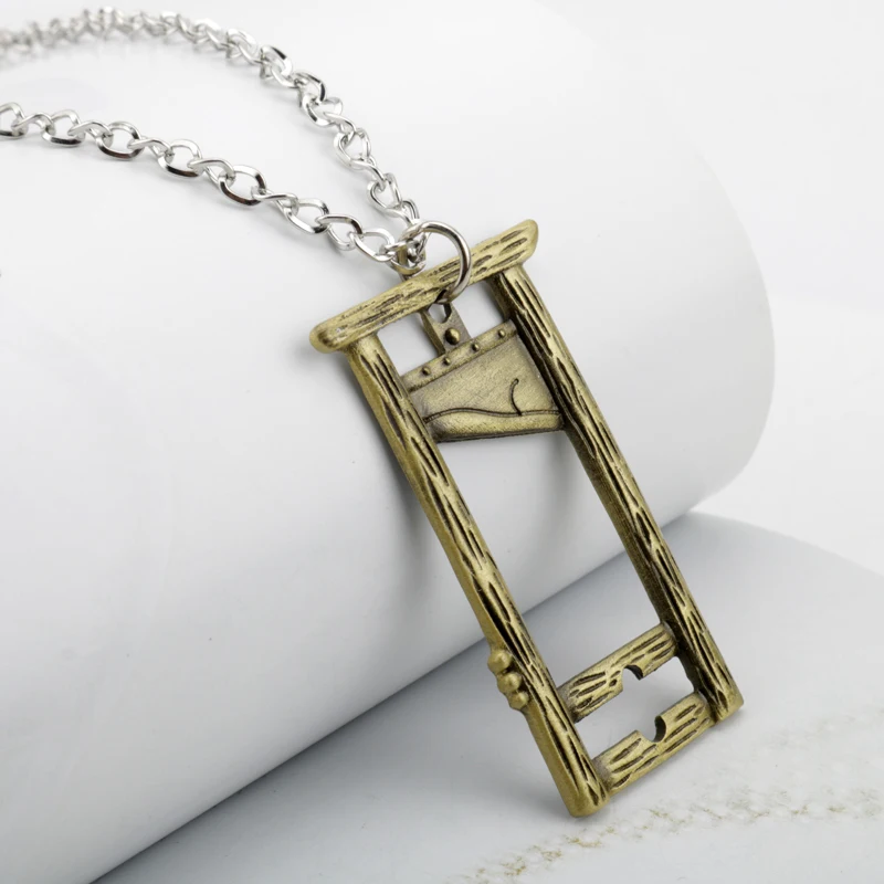 Мужское ожерелье Guillotine старинные ювелирные изделия Французской революции