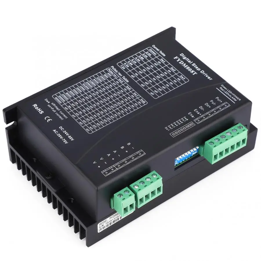 Драйвер шагового двигателя драйвер Nema 17 23 34 42 2 фазы постоянного тока 24-80 В