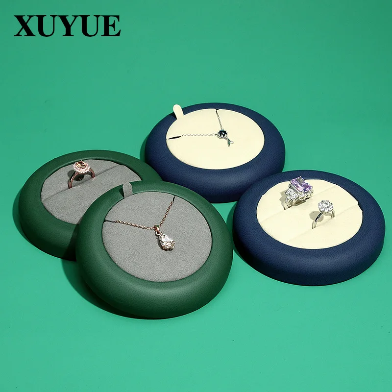 

New Jewelry Display Seat Ring Plate Necklace Jewelry Props Pendant Jewelry Plate Sheepskin Tray Props Spot