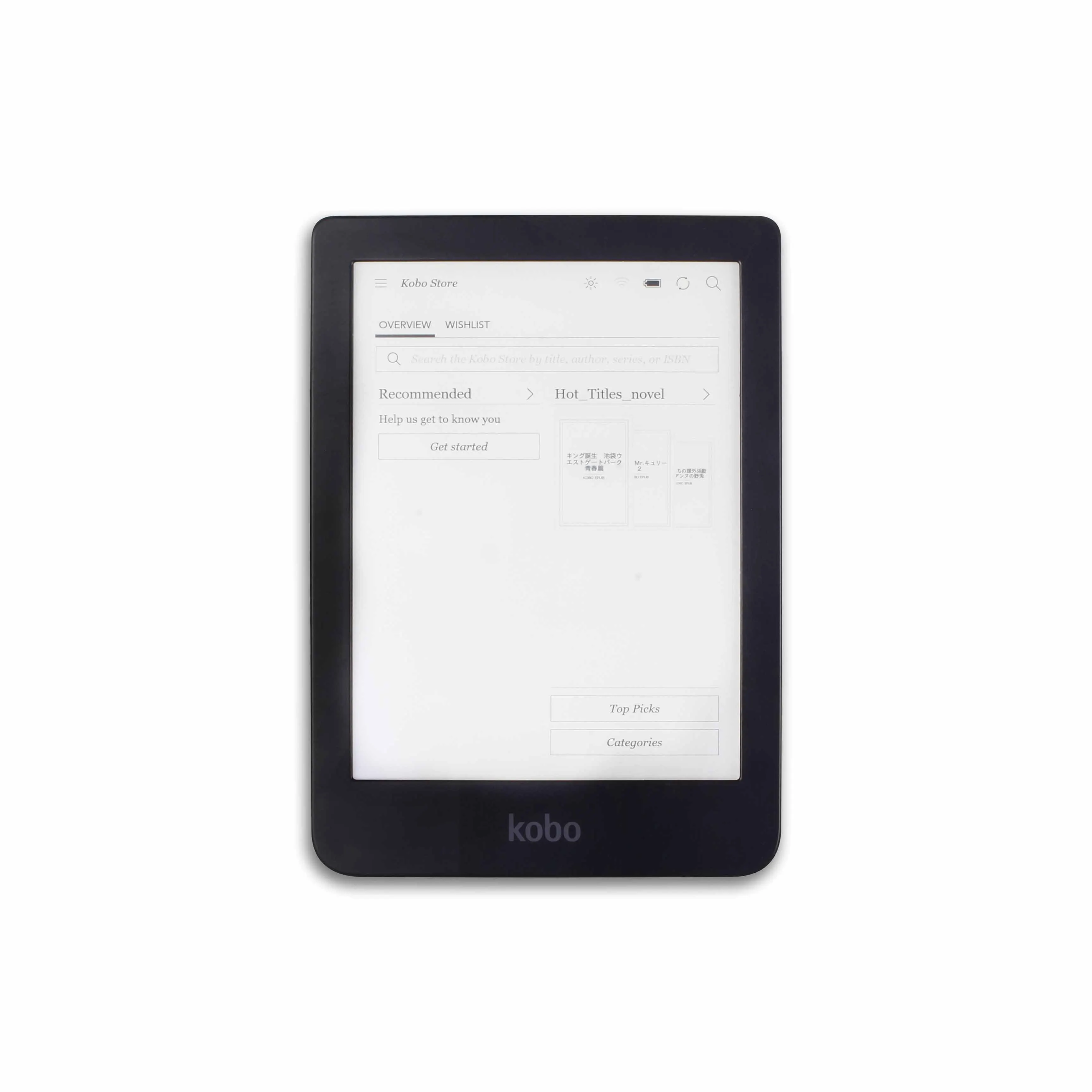 Электронная книга KOBO Clear HD N249 устройство для чтения электронных книг с сенсорным