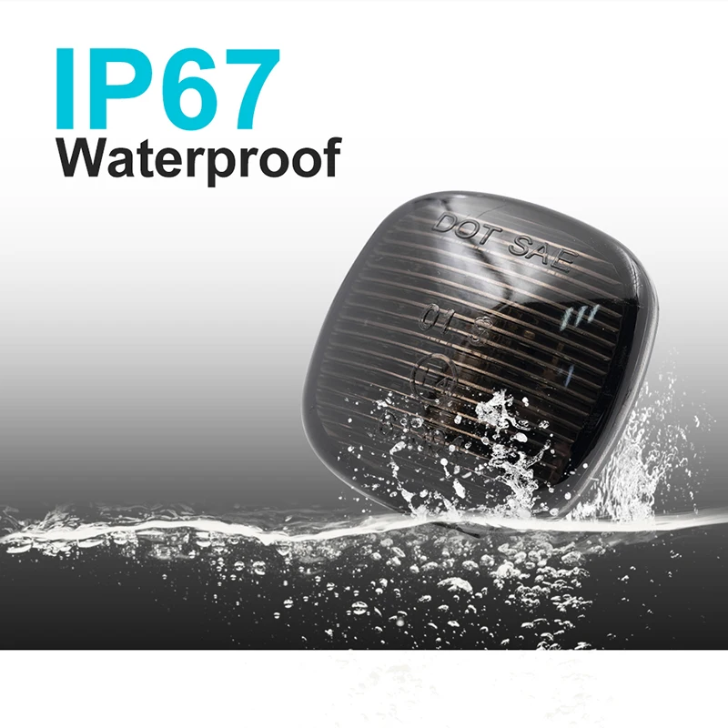 

2x For Skoda Fabia MKI 6Y MKII 5J 1999-2014 Dynamic Amber Front Led Turn Signal Indicator Blinkers Flowing Side Marker Light