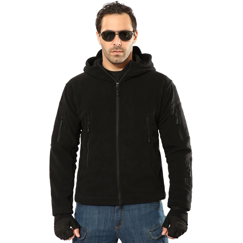 

Men Winter Airsoft Military Jacket Fleece Tactical Jacket Thermal Hooded Jacket Coat Autumn Outerwear Mens Plus Size 4L