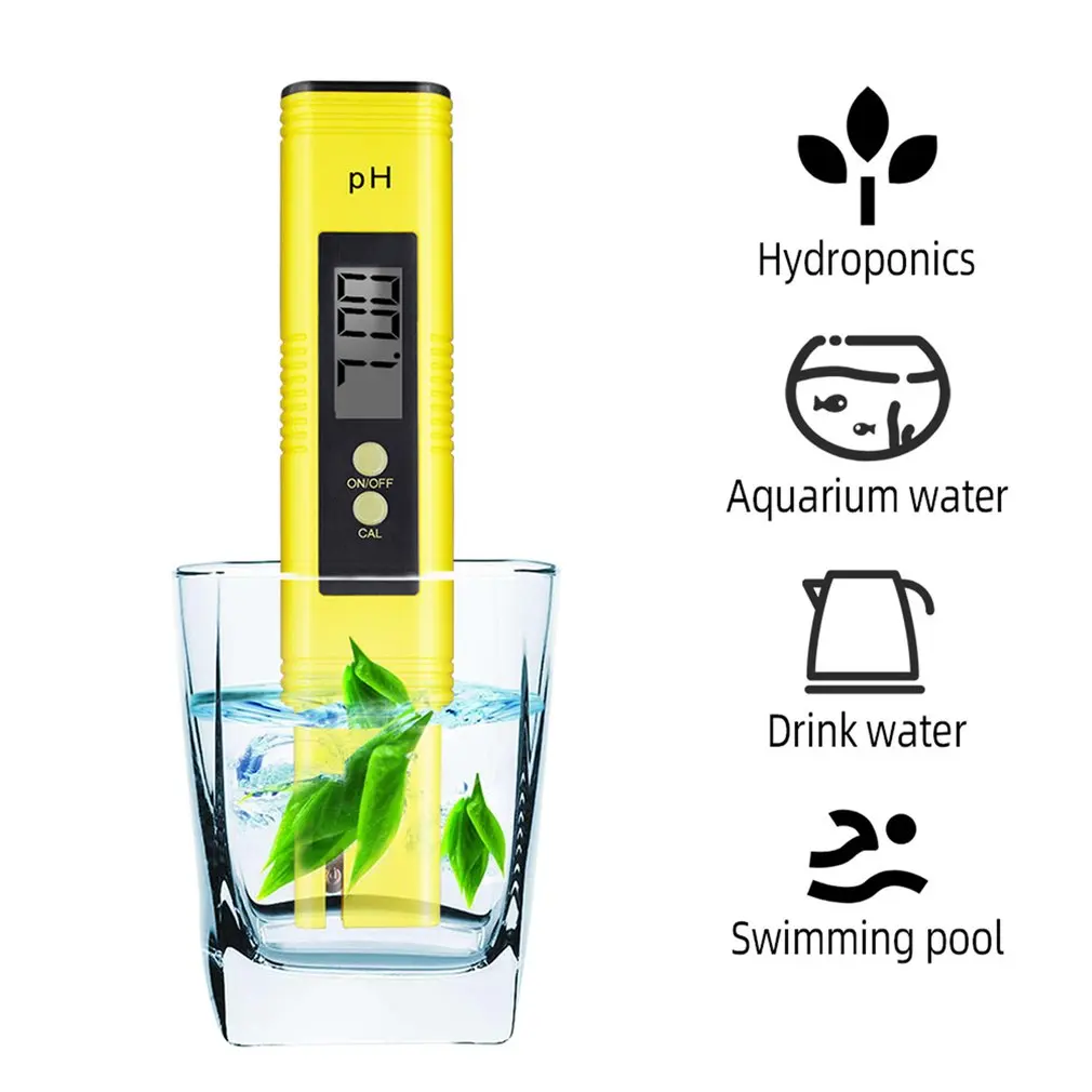 

Digital LCD PH Meter Pen of Tester Accuracy 0.1 Aquarium Pool Water Wine Urine Automatic Calibration Water Quality Test Tool