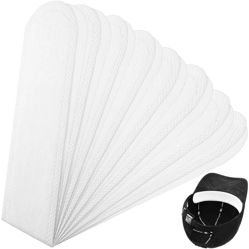 

ELOS-30Pcs/Set Golf Hat Liner Cap Protection Insert Headband Sweatband Disposable Hat Liner Moisture Absorbing Sweat Pads