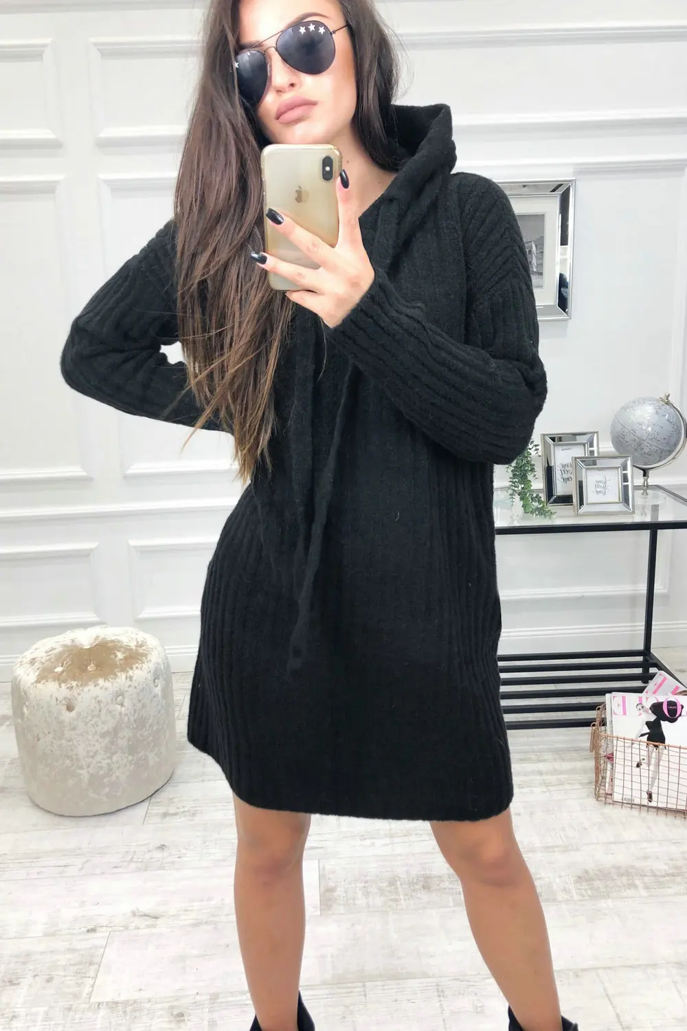 Горячая Распродажа осеннее Черное Красное серое с длинным рукавом капюшоном