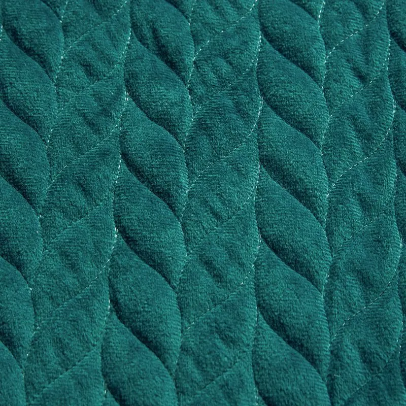 

2020 new products Crystal wool quilting Bedspread Fitted Sheet Pillowcases 2/3pcs Pure color Luxury Lace embroidery Bedding.