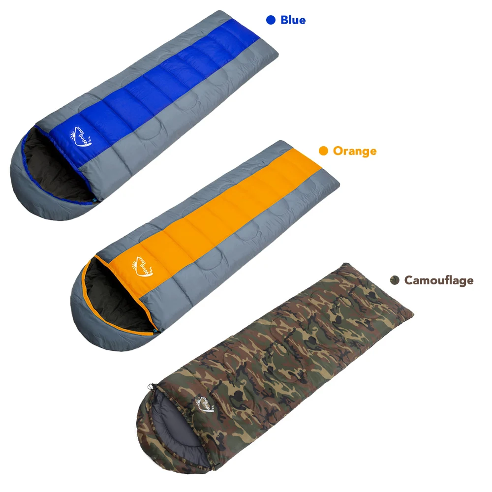 Спальный мешок Wind Tour зимний теплый водонепроницаемый спальный для кемпинга